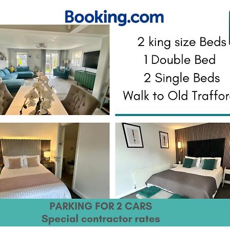Waterside Mufc & Trafford Centre Townhouse 4 Bedroom Free Parking Манчестър Екстериор снимка